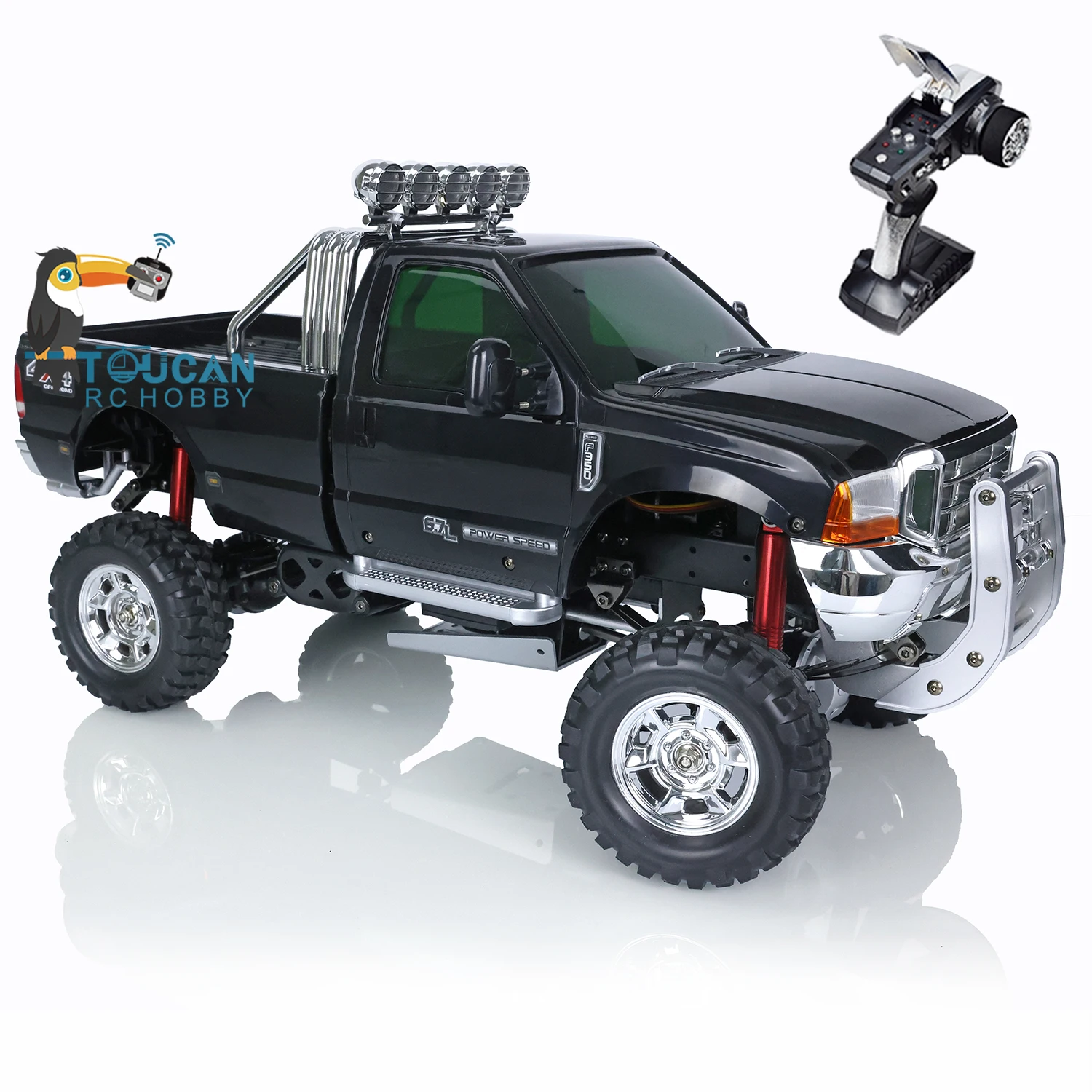 1/10 Off-road RC HG Pickup Truck P410 4*4 Rally Racing Crawler Car 2.4G Radio Motor ESC 540 Brushed Motor 160A Brushed ESC Model Car