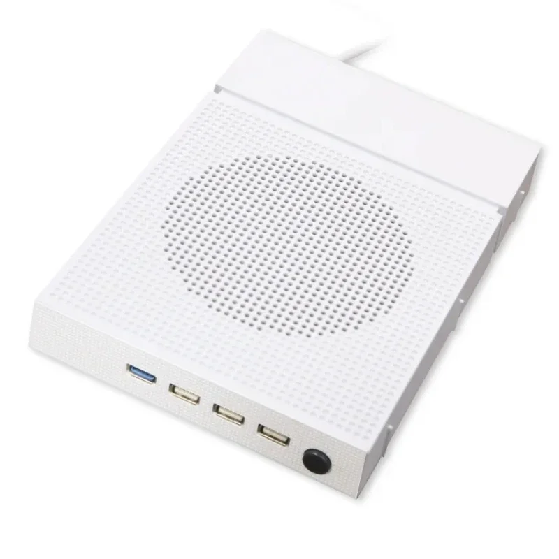 Slim Game Console Accessories Cooler Fan External Cooling Fan with 4 USB Hub Ports Cooling Fan