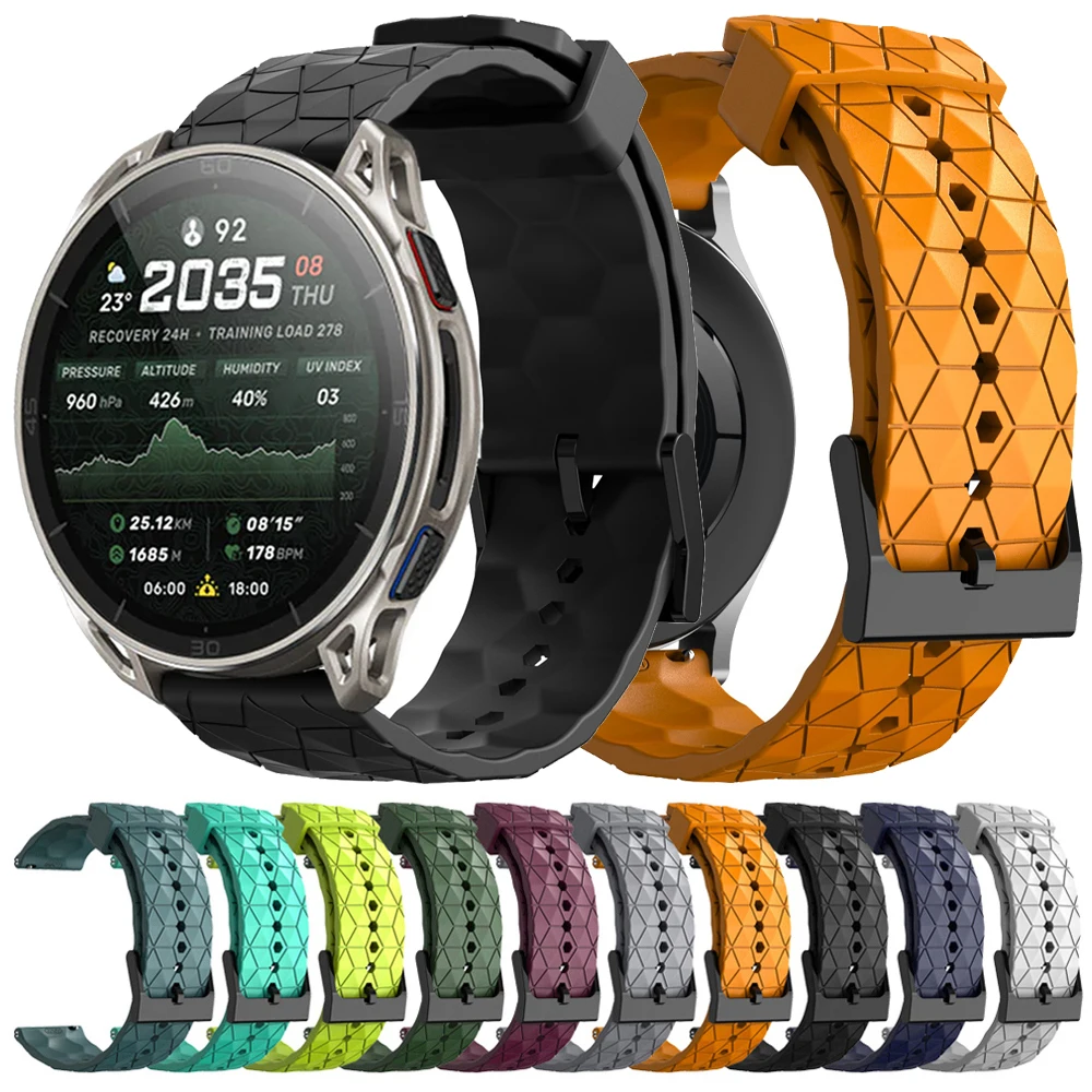 Bracelet en Silicone souple, 22mm 20mm, pour Amazfit Cheetah 2 Ultra/2 Pro/Active Max/3 Premium/Balance 3 2/Bip 6 5 UNITY, bracelet de montre de sport