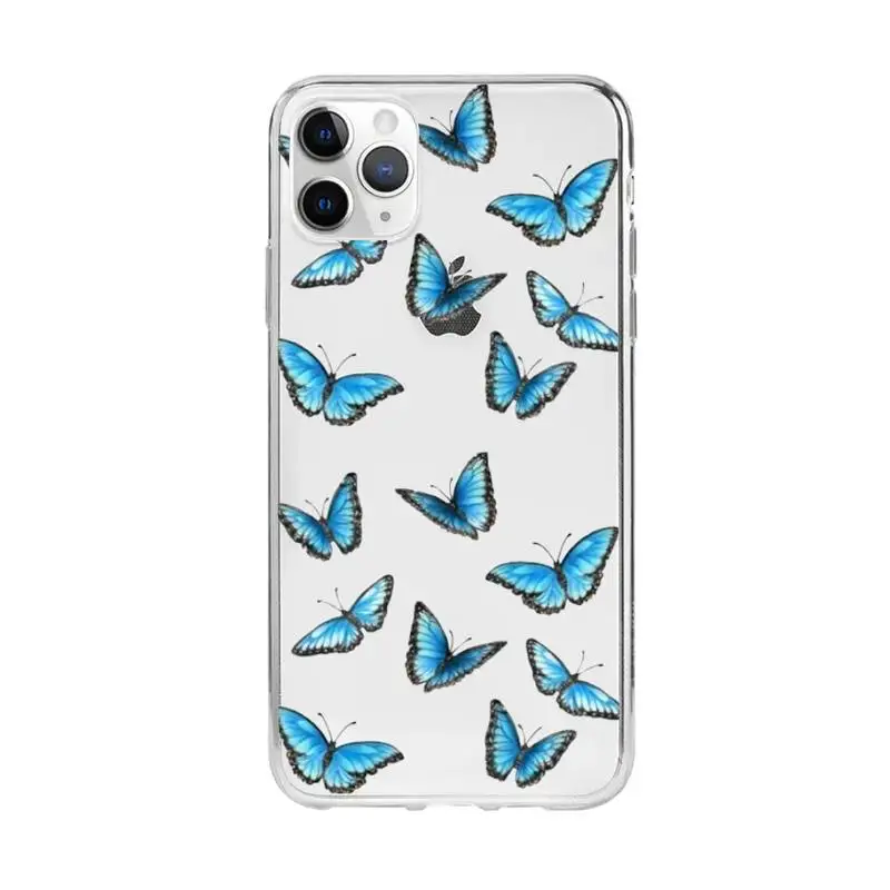 Colorful Butterfly Phone Case For Samsung Galaxy A10s A20S A30S A50S A10A 12 A20 A20E A40 A30 A50 A70 A31 A51A52 A71 Transparent