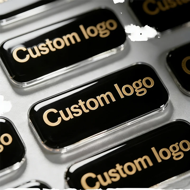 

Custom logo High quality customized gel label soft and hard combined with brand name logo sticker 3D soft epoxy dome sticker