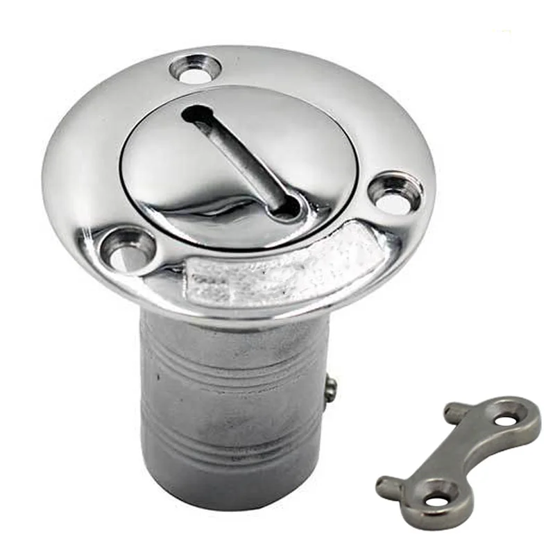 

Wooeight 1Pc Stainless Steel 316 Deck Filler FUEL WASTE WATER 38mm 50mm Mirror Polish Marine Boat Hardware Deck Filler Cap