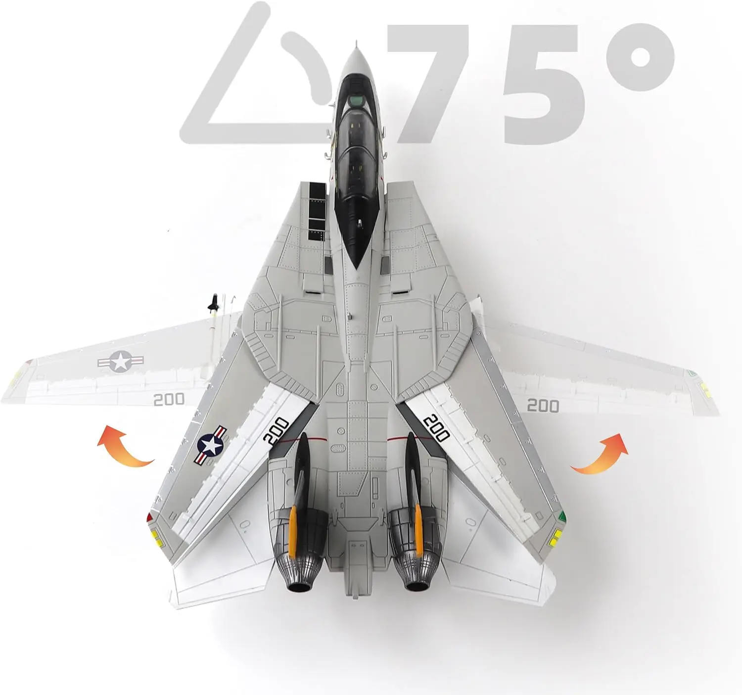 US Navy F-14 Tomcat 1/72 Alloy Model VF-84 Jolly Rogers Fighter DieCast Metal Airplane Military Display Model Collection or Gift