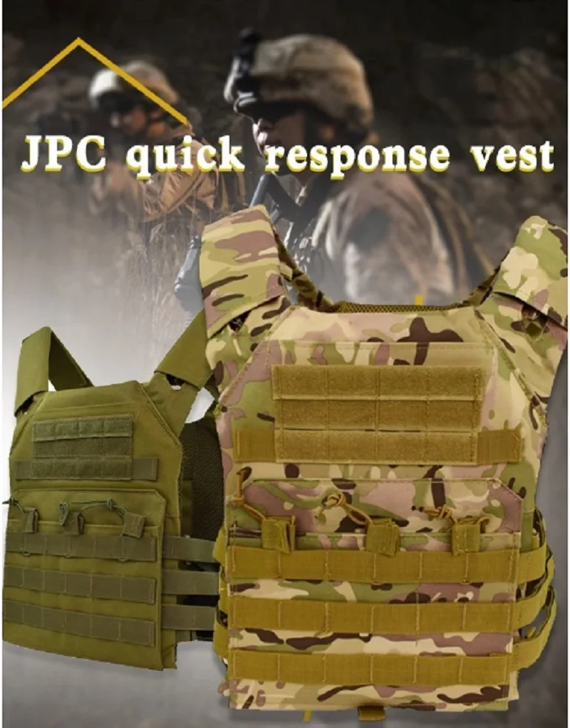 Chaleco táctico JPC Airsoft 600D MOLLE con placa espuma EVA - imagen 5