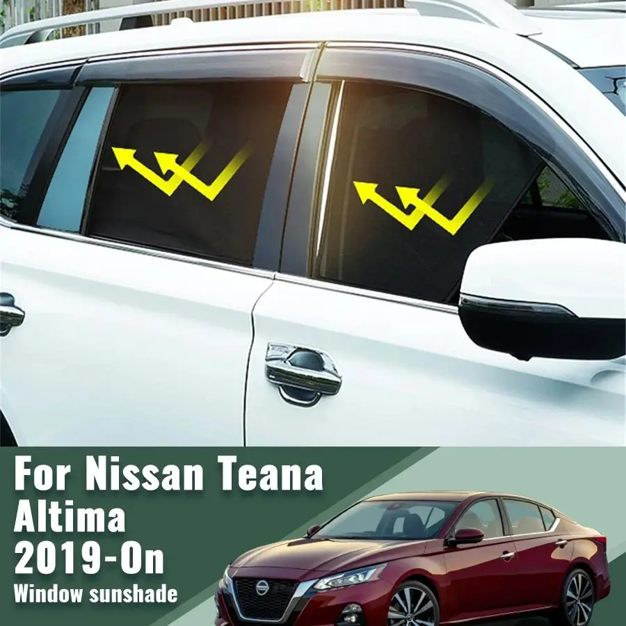 

For Nissan Teana Altima 2019 2020 2021 2022 2023 2024 Car Window Sunshade Uv Protection Auto Curtain Sun Shade Visor Net Mesh