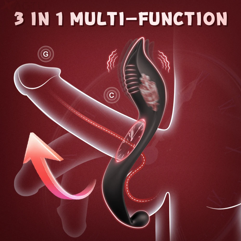 تهتز خاتم الديك القضيب الدائري للرجال القذف تأخير حشفة القضيب هزاز البظر محفز السلع الكبار لعبة الجنس للأزواج
