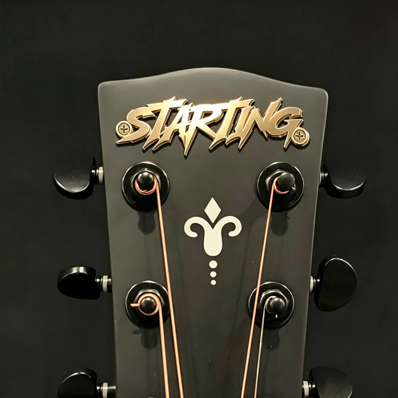[Custom Products] Personalized Metal Nameplates for Guitar Decoration—The Perfect Gift for Music Lovers