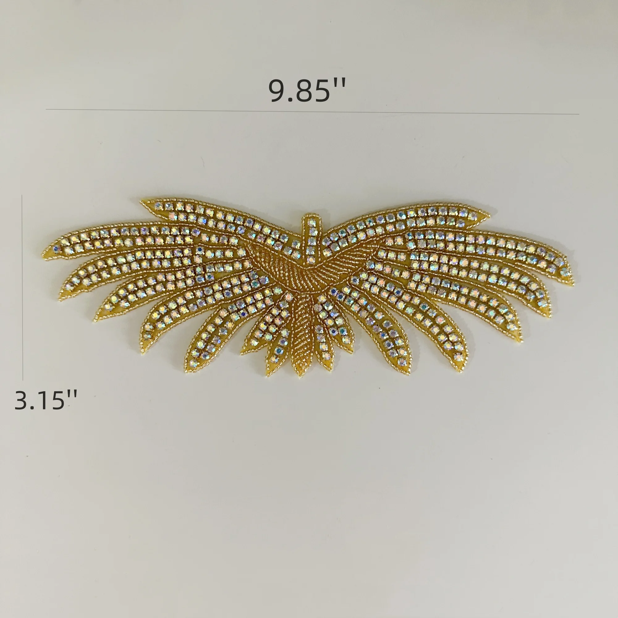 (30PCS) Wholesale customized rhinestone applique patch iron on hand crocheted sew on for dress WDD1387