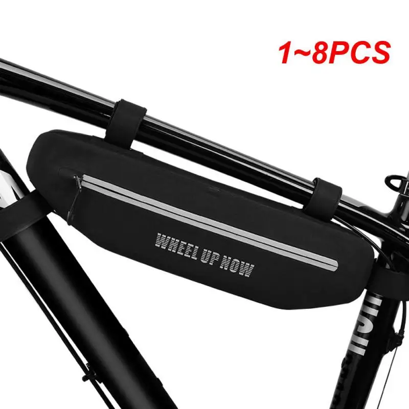 1~8PCS Bike Bags MTB road Bag Top Front Tube Frame Bag Burrito Pack Pouch Cycling сумка Accessories