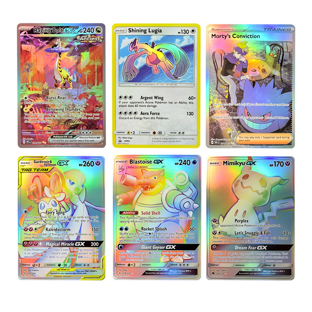 

PKM Редкая прокси-карта Голографическая Blastoise GX Shining Lugia Mimikyu Lron Leaves EX Коллекция хобби Битва Лучший подарок