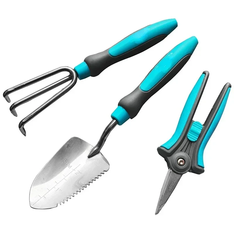 

Hot Sales Stainless Steel Potted Tools, Shovel, Scarifier, Pruning, Flower Cutting, Branch Cutting, Three-piece Set