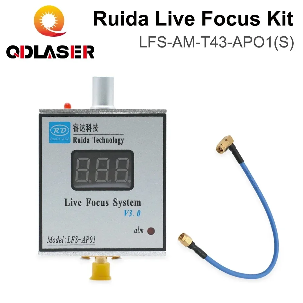QDLASER Ruida LFS-AM-T43-AP01(S) قطع المعادن نظام التركيز في الوقت الحقيقي مكبر للصوت وكابل توصيل مكبر للصوت لآلة الليزر #1