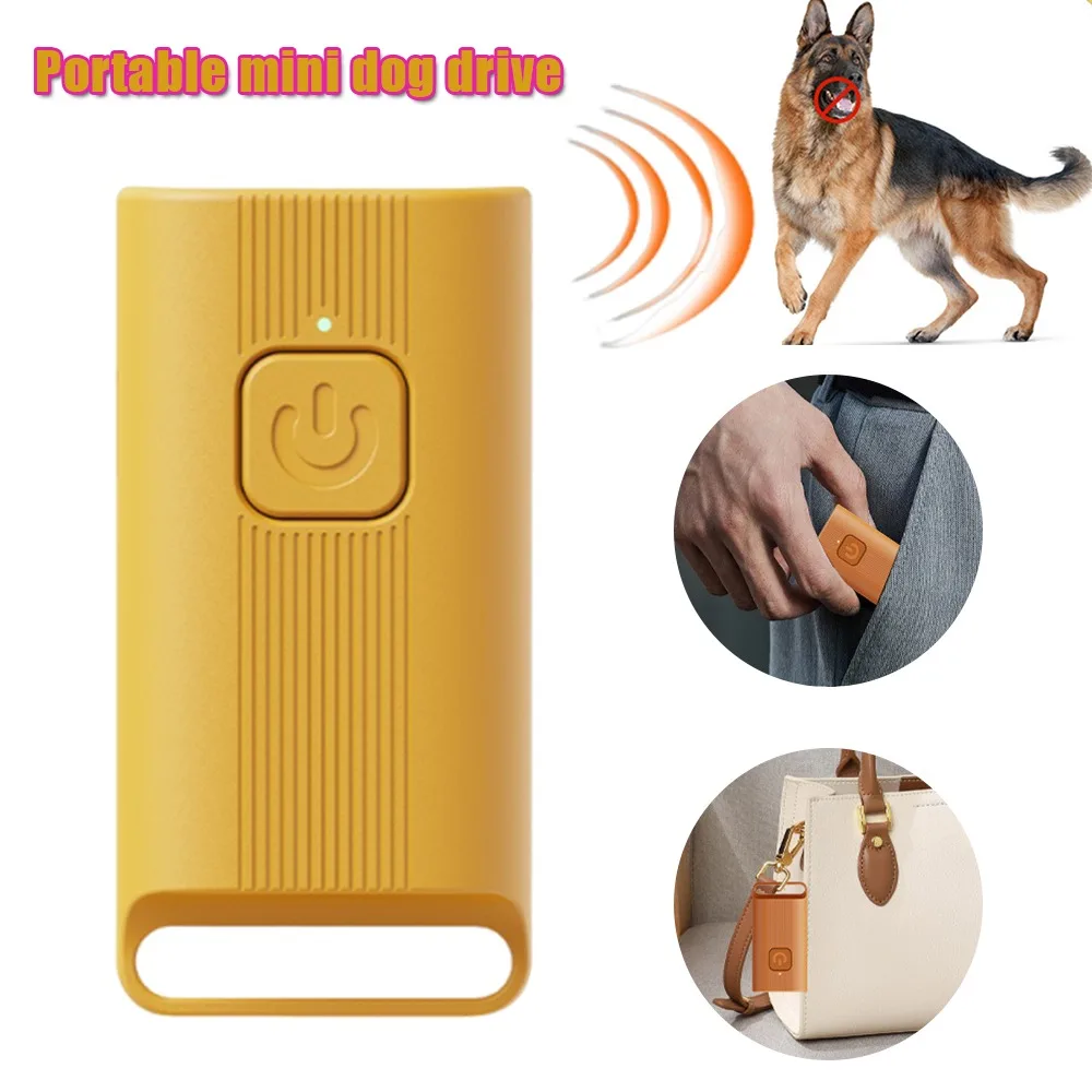 Repelente de perros ultrasónico antiladridos dispositivo entrenador de largo alcance Control de luz LED dejar de ladrar humano seguro perros pequeños medianos grandes