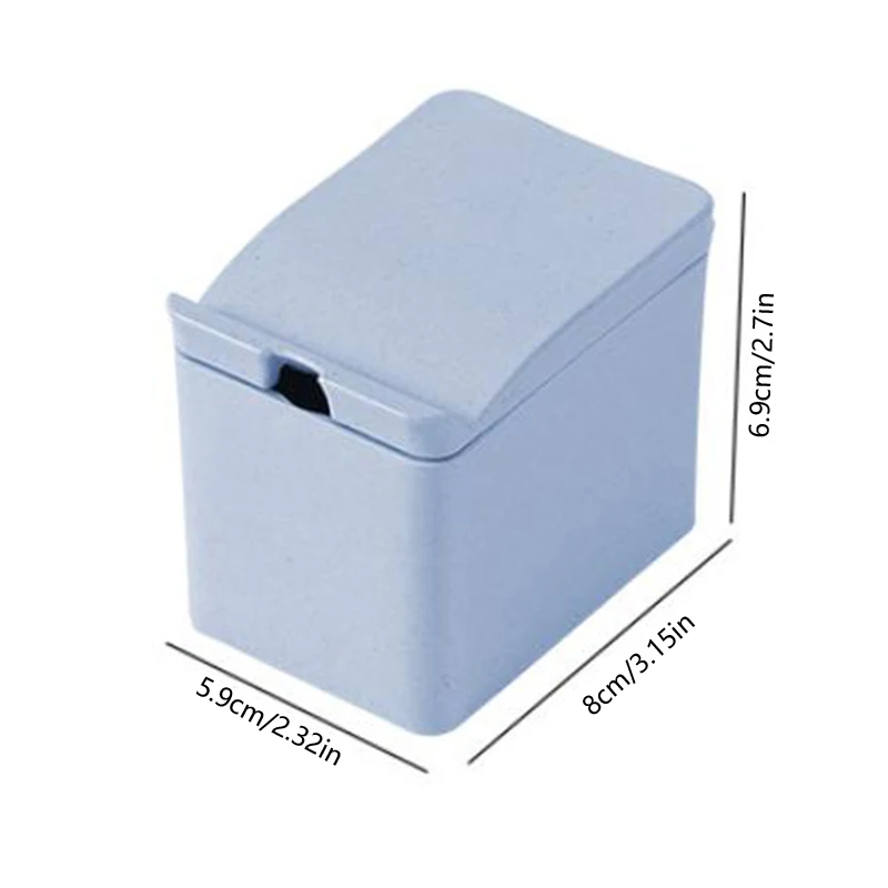 Dental Floss Holder Cotton Swab Box Plastic Storage Box Bathroom Jar Makeup Organizer Hair Accessories Organizing Box