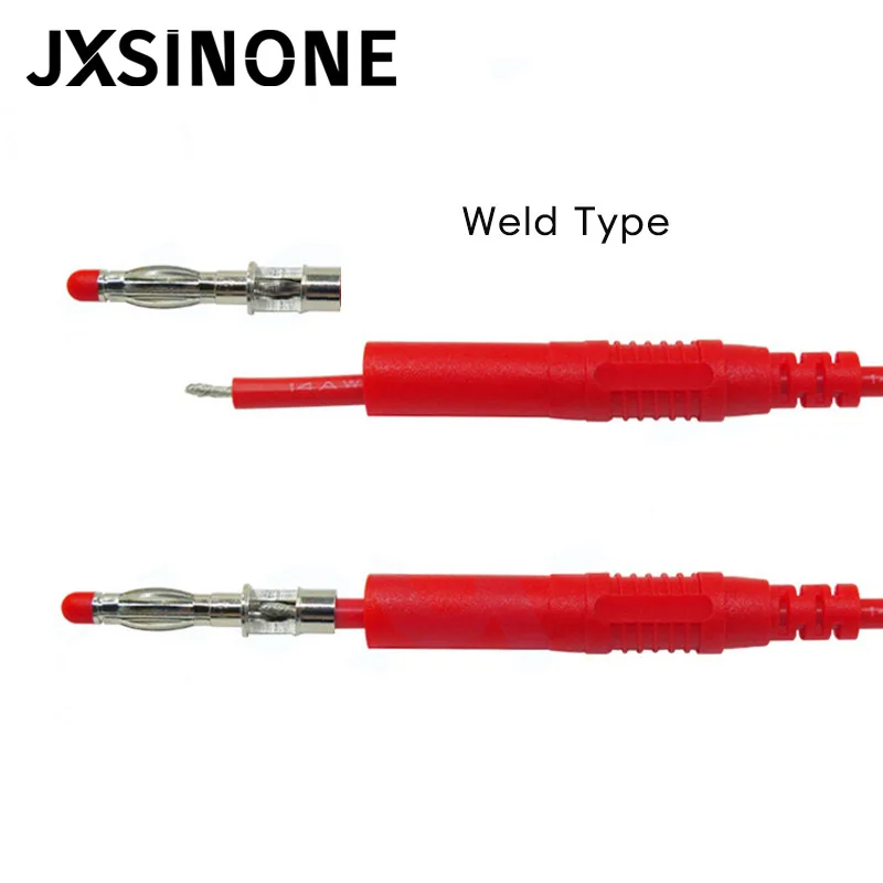 JXSINONE P3013 10pcs High Quality safety 4mm Shrouded Banana Plug Solder In line DIY assembly test leads connectors