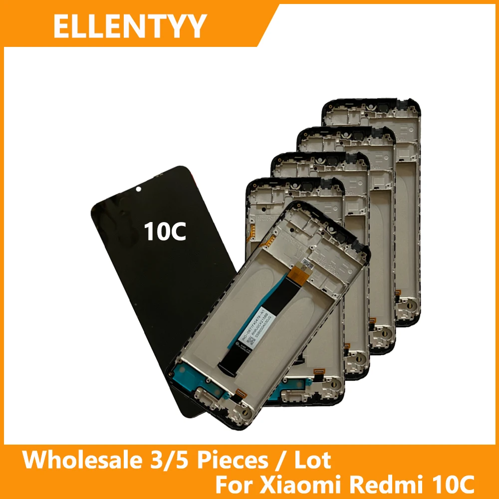 الجملة 3/5 أجزاء/وحدة جودة عالية لشاومي Redmi 10C شاشة تعمل باللمس شاشة Lcd مع محول الأرقام اللمس Redmi10C
