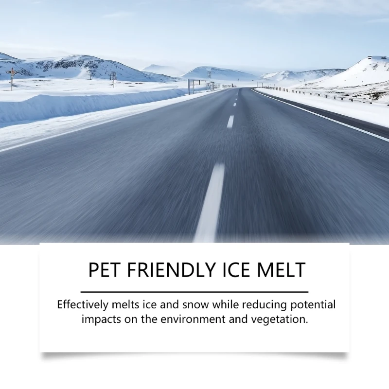 Anti Ice Formula Melts Snow Fast No Residues Safe for Pets and Families 