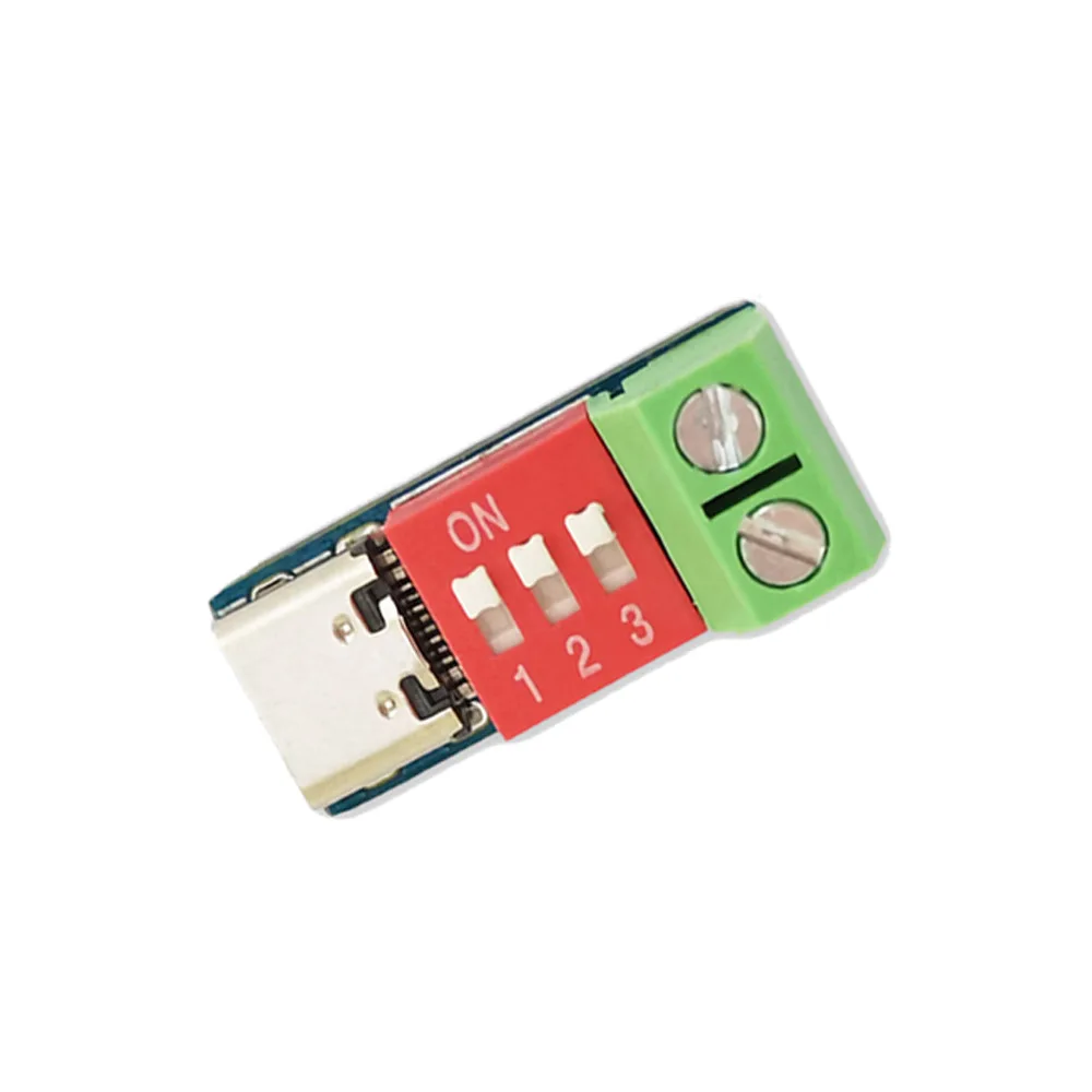 

Type-C PD QC Quick Charge Trigger 4V~22V DC Adjustable Voltage Power Module Dial Adjustment Voltage Fast Charging Decoy Module