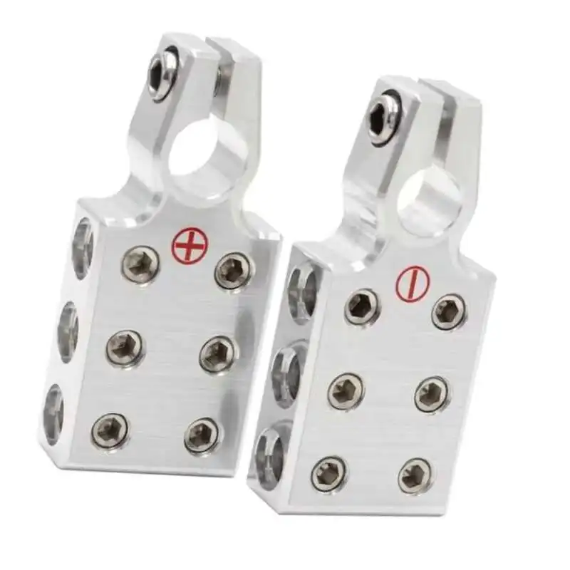 12Way Positive Negative Car Clamp Terminal Aluminum Alloy Battery Clip Connector For Auto