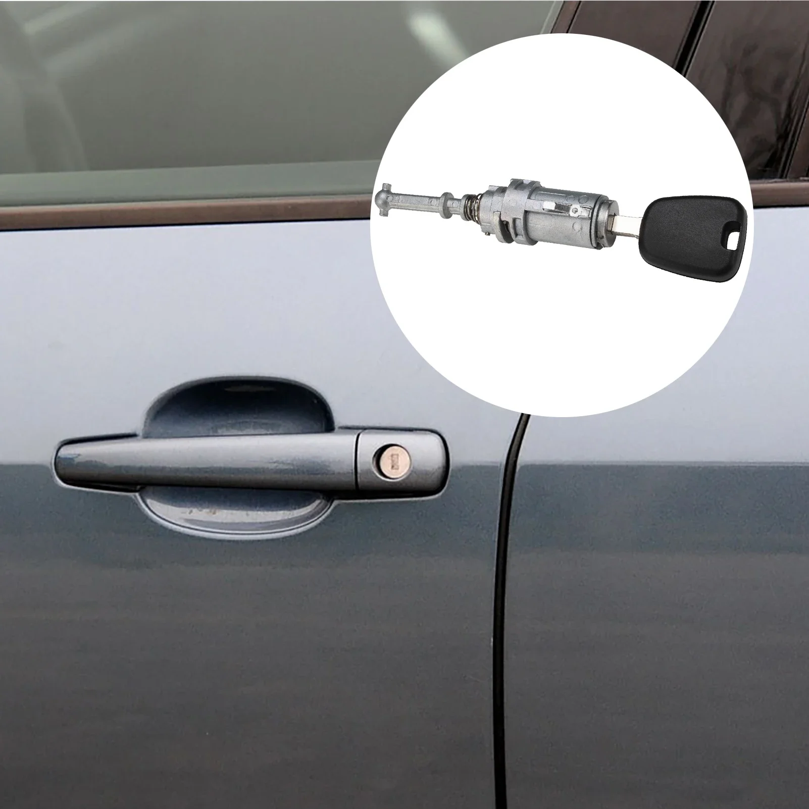 9170.T9 Front Left Door Lock Barrel With Keys Kit Fit For Citroen C2 C3 1/MK1 2002-2010 Pluriel 2003-2010 9170T9