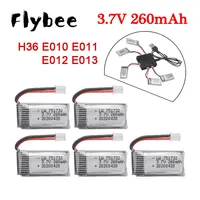 5/10pcs H36 battery 3.7V 260mAh RC Drone Battery For E010 E011 E012 E013 3.7v Lipo Battery for Furibee F36 RC Quadcopter Parts