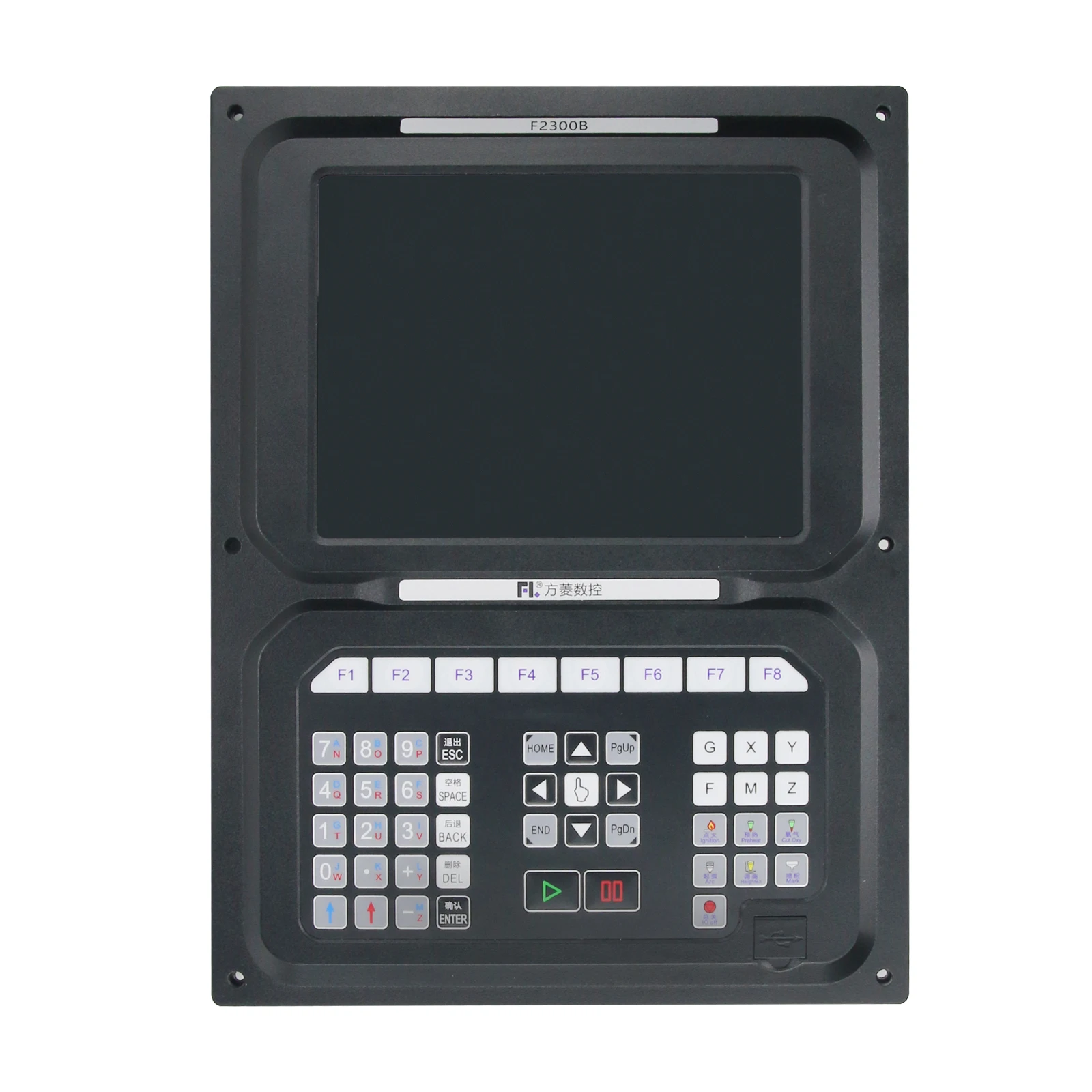 F2300B 2-Axis CNC Motion Controller with 1521 Remote Control &Connection Cable for Gantry Flame Plasma Cutting Machines