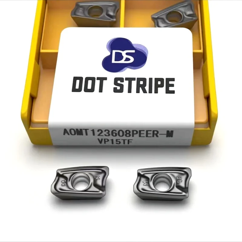 كربيد إدراج AOMT123608 PEER M VP15 جودة عالية AOMT 123608 CNC الميكانيكية قاطعة المطحنة مخرطة كربيد أداة تحول أداة #3
