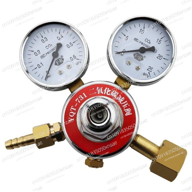 

Carbon dioxide pressure reducing valve co2 table YQT-731 all copper pressure reducing 40 liters cylinder gas pressure
