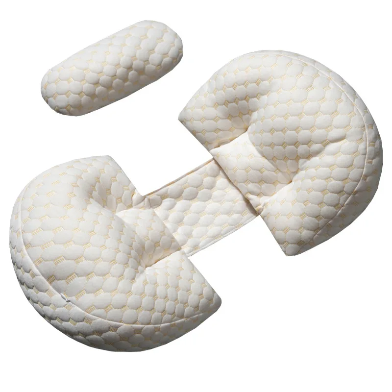 وسادة حماية الخصر للنساء الحوامل وسادة نوم الحمل متعددة الوظائف على شكل حرف U من القطن الخالص لدعم البطن #6