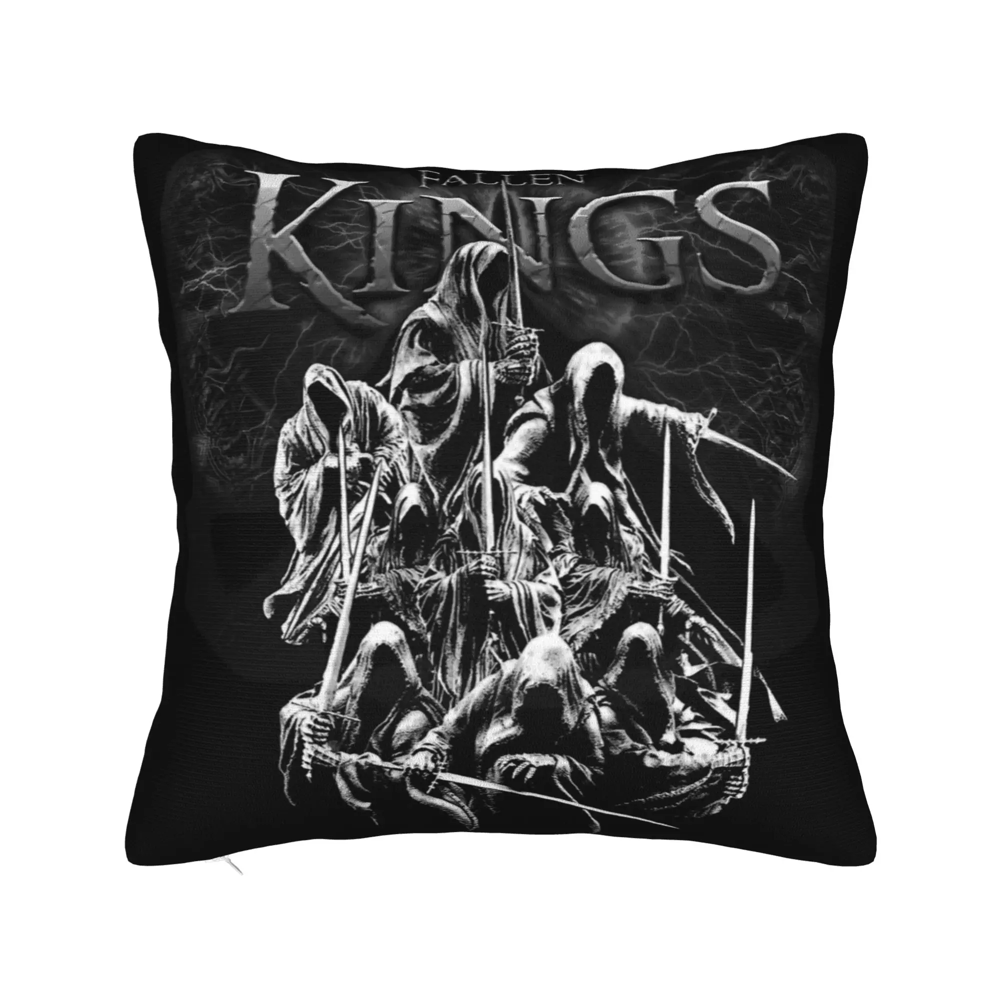 Fallen Kings L-Lords Of The R-Rings Pillowcase Soft Polyester Cushion Cover Decor  Throw Pillow Case Cover Home Zipper 18