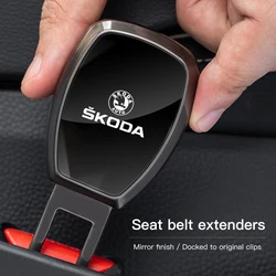 Metal Car Seat Belt Clip Extension Plug Seatbelt Extender Accessories for Skoda Fabia Superb Yeti Octavia Rapid A4 A6 A7 2 3 A5