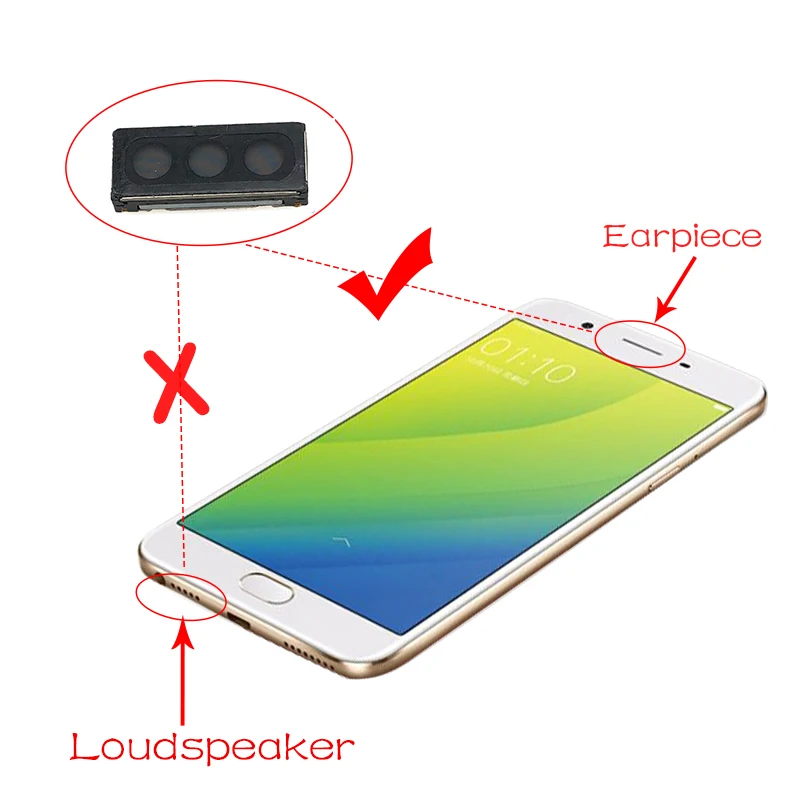 Front Top Earpiece Earphone Ear Speaker Sound Receiver For Samsung A05 A05s A15 A25 A35 A55 A06 A16 4G 5G