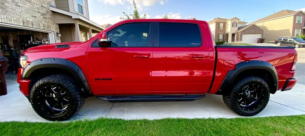 KSCPRO Off-Road Accessories Matte Black Bolt-On Style Fender Flares For RAM 1500 DT New Body 2019-2022