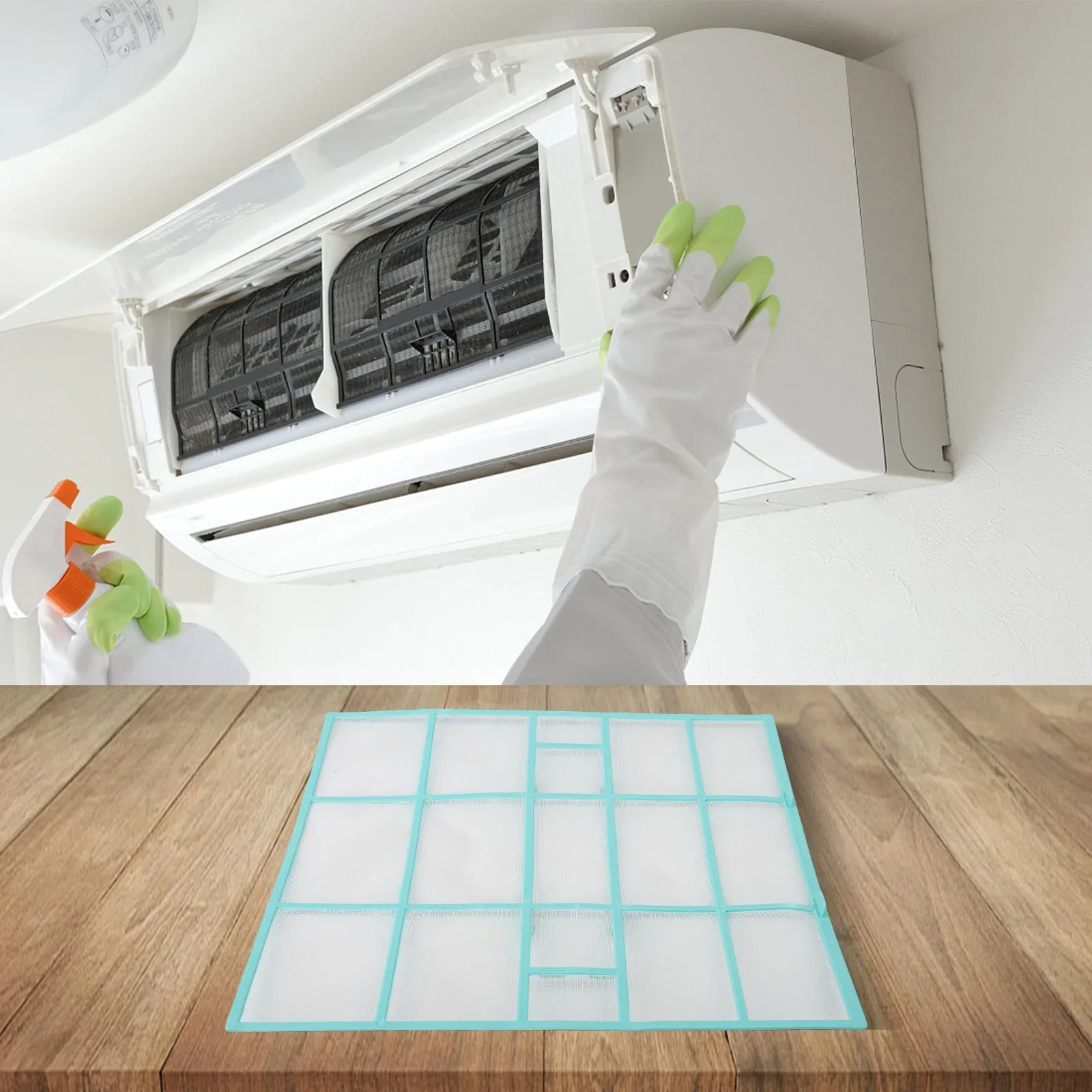 Dustproof Air Conditioner Filter Wall Mounted Air Conditioner Cover Home Appliance Accessory As Shown In The Picture
