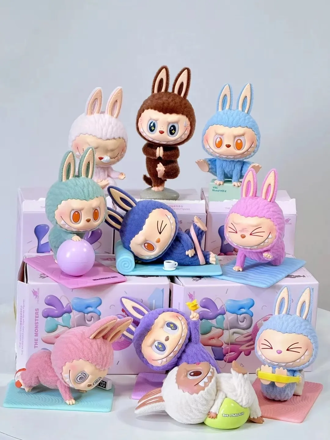 המפלצות העצלן סדרת יוגה עיוורת bubu אנימה איור להראות את למתוח למתוח את היוגה אזור את r בטוח צעצועים מתנות