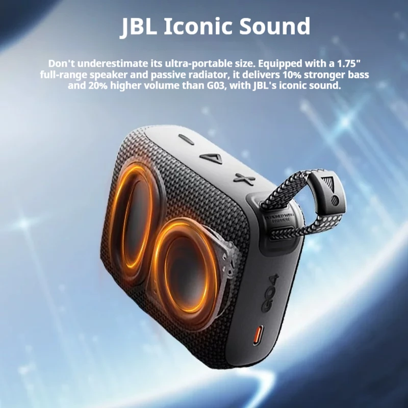 JBL GO4 Mini Wireless Bluetooth Speaker IP67 Waterproof All-Weather Outdoor Speaker