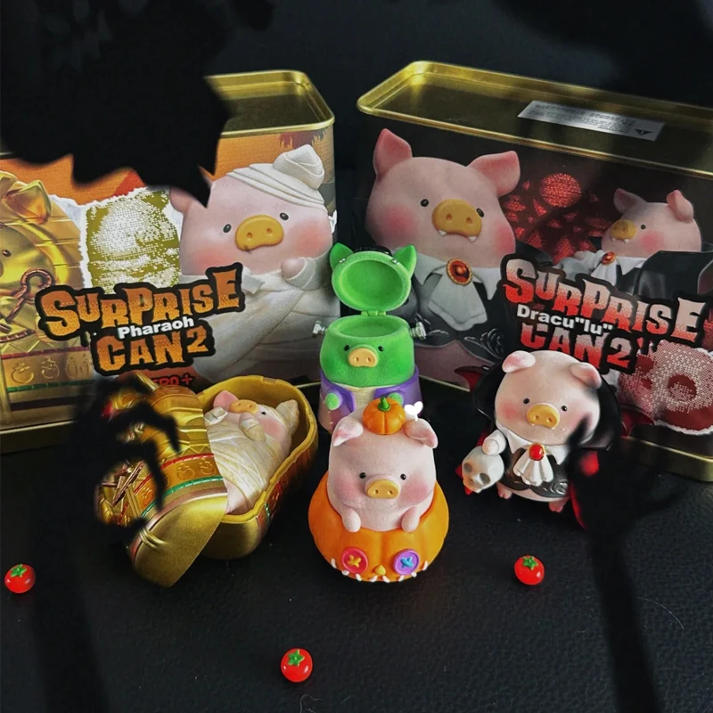 المعلبة لولو خنزير مفاجآت ملء Can V2 صندوق الفينيل لطيف خنزير الوجه عمل الشكل الديكور صندوق الهالوين تحصيل نموذج الهدايا #2
