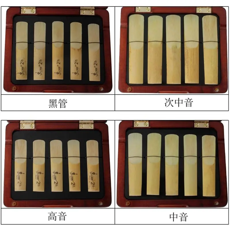 A89E-Saxophone Reeds Case With Hygrometer Portable Oboe Reed Case
