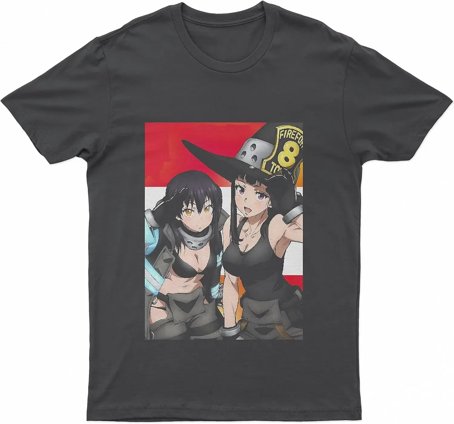 T-Shirt,  Force Tamaki Kotatsu and Maki Oze -  Force Anime Unisex Takehisa Akitaru Shinra Kusakabe Maki Tamaki  For