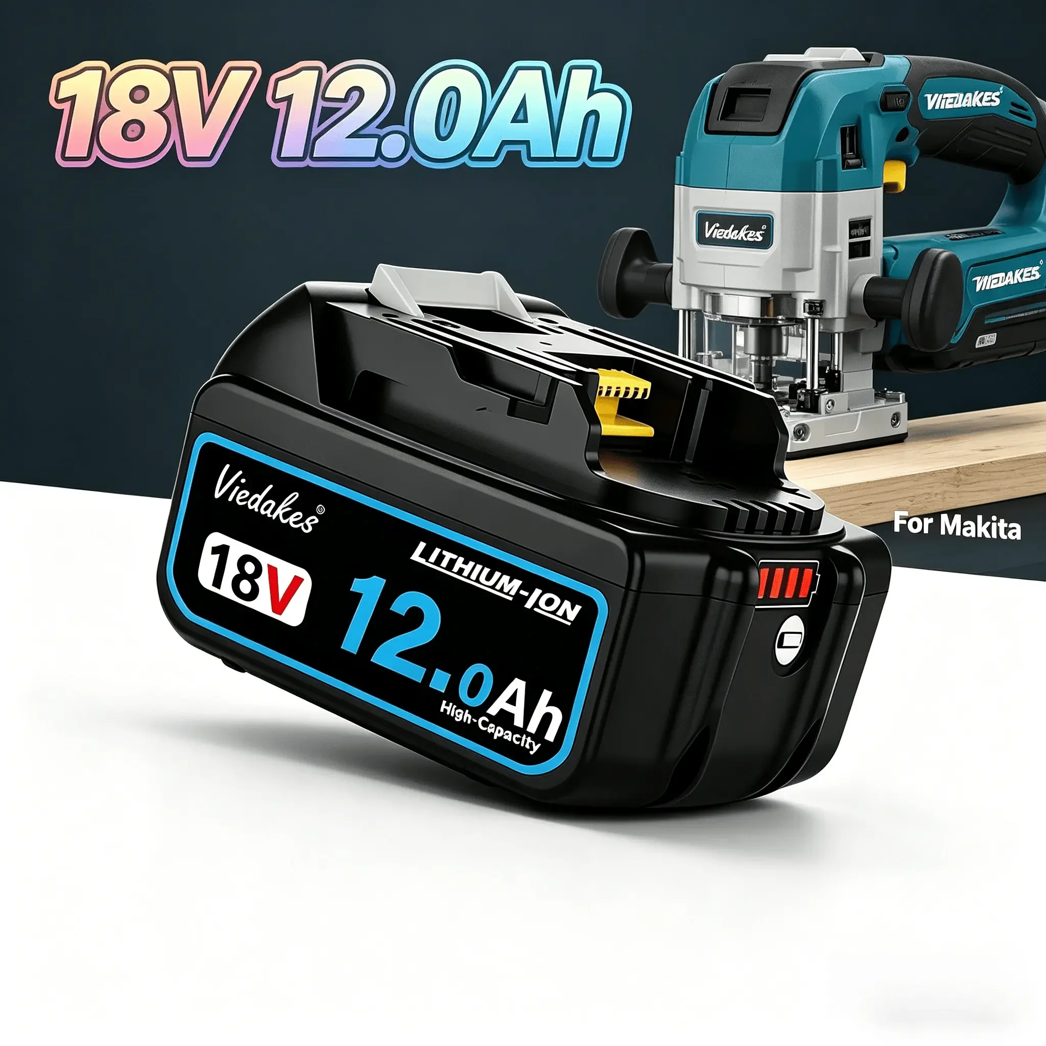 

For Makita 18V Battery 8.0Ah 12.0Ah BL1850 BL1825 LXT DTD152 DHP480 For makita akku 18v