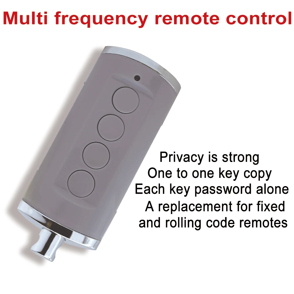 New Multi-Frequency Garage Door Remote Control Duplicator 280MHz-868MHz Self-Copy Variable Code Grabber Barrier Keys Transmitter