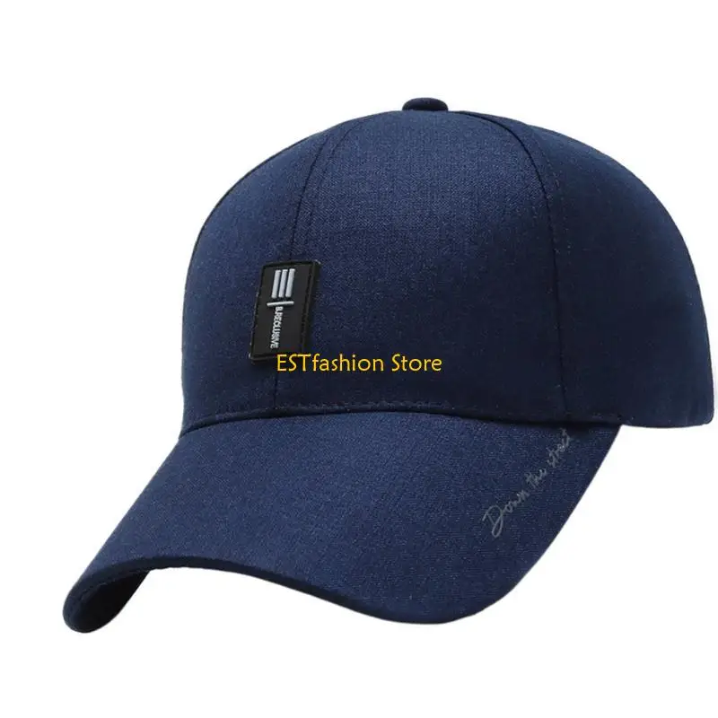 Y5GC Wide Brimmed Baseball Hat Sun Hat Outdoor Hat Curved Brimmed for Dad