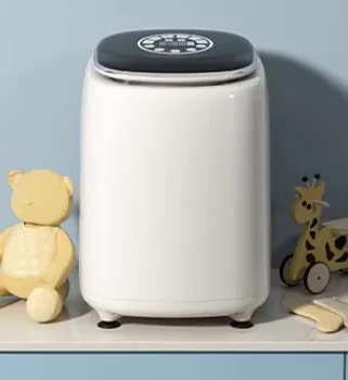 Household Fully Automatic Mini Washing Machine for Mothers Babies and Underwear with High-temperature Washing and Smart Drying