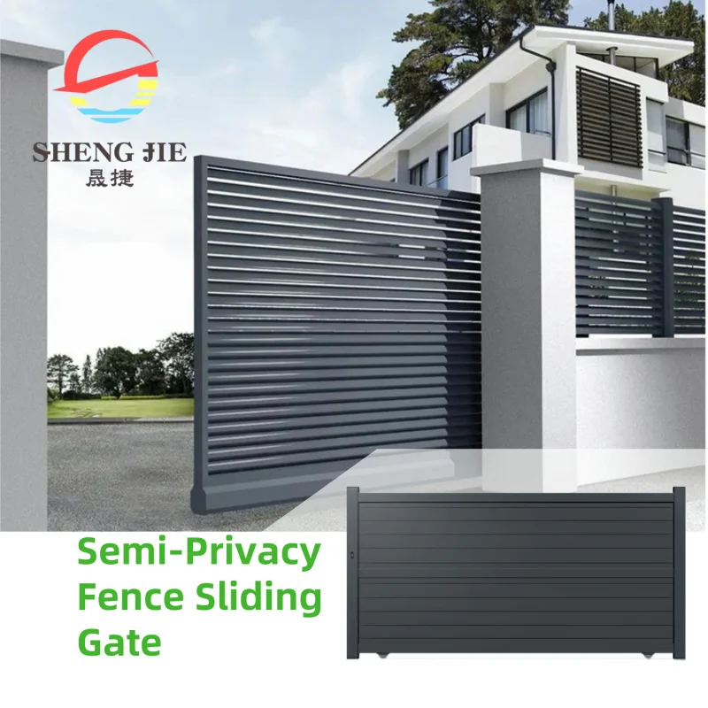custom.Outdoor Aluminum Alloy Main Gate and Fence Design Home Automatic Sliding Door