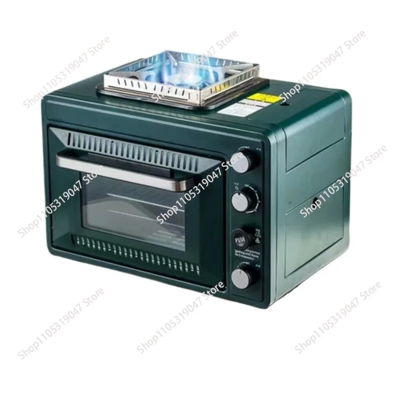 Outdoor Portable Gas Oven, Field Camping, Integrated Casserole, 25-30L Oven