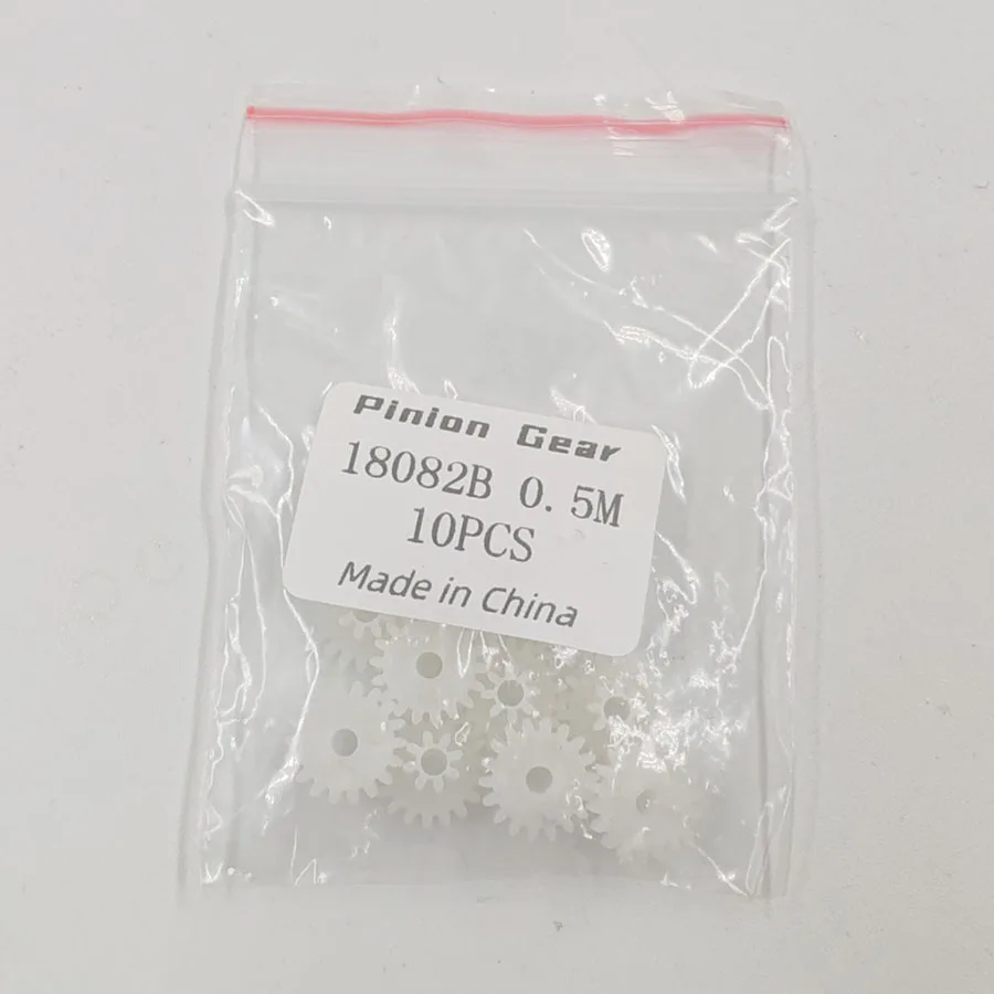 18082B 0.5M Bilayer Gears OD10mm 18+8 Teeth 2MM Loose Duplicate Pinion Toy Accessories