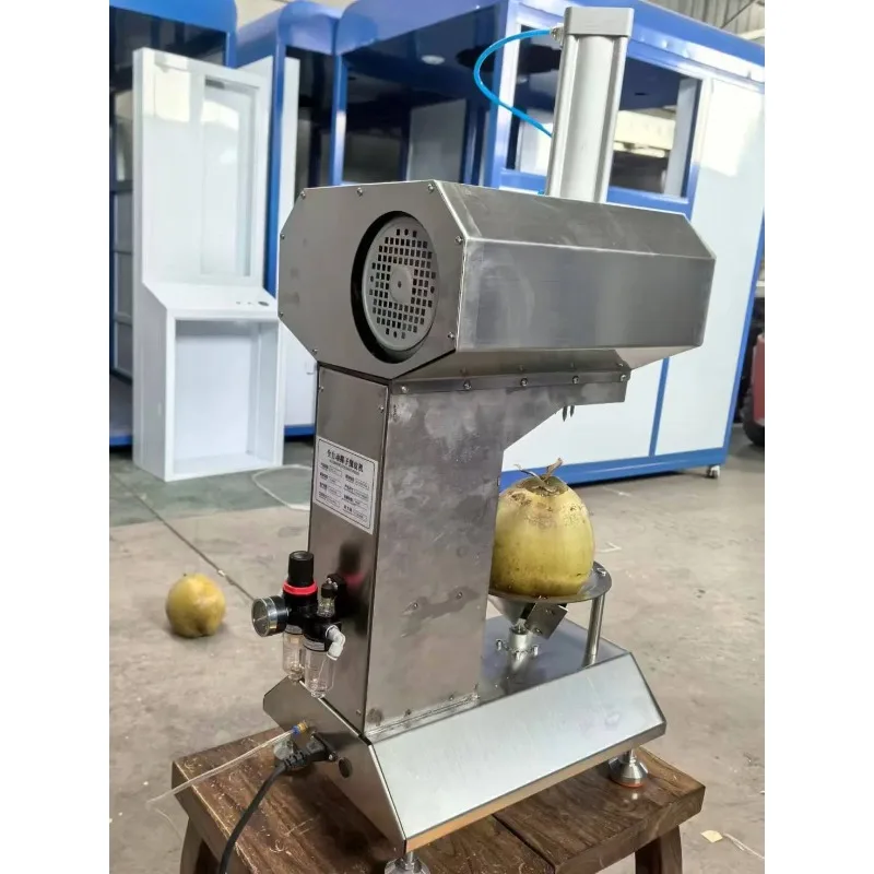 Custom Automatic Green Coconut Peeling Machine, Stainless Steel Diamond Shaped Sheller for Tender Coconut Commercial Processing