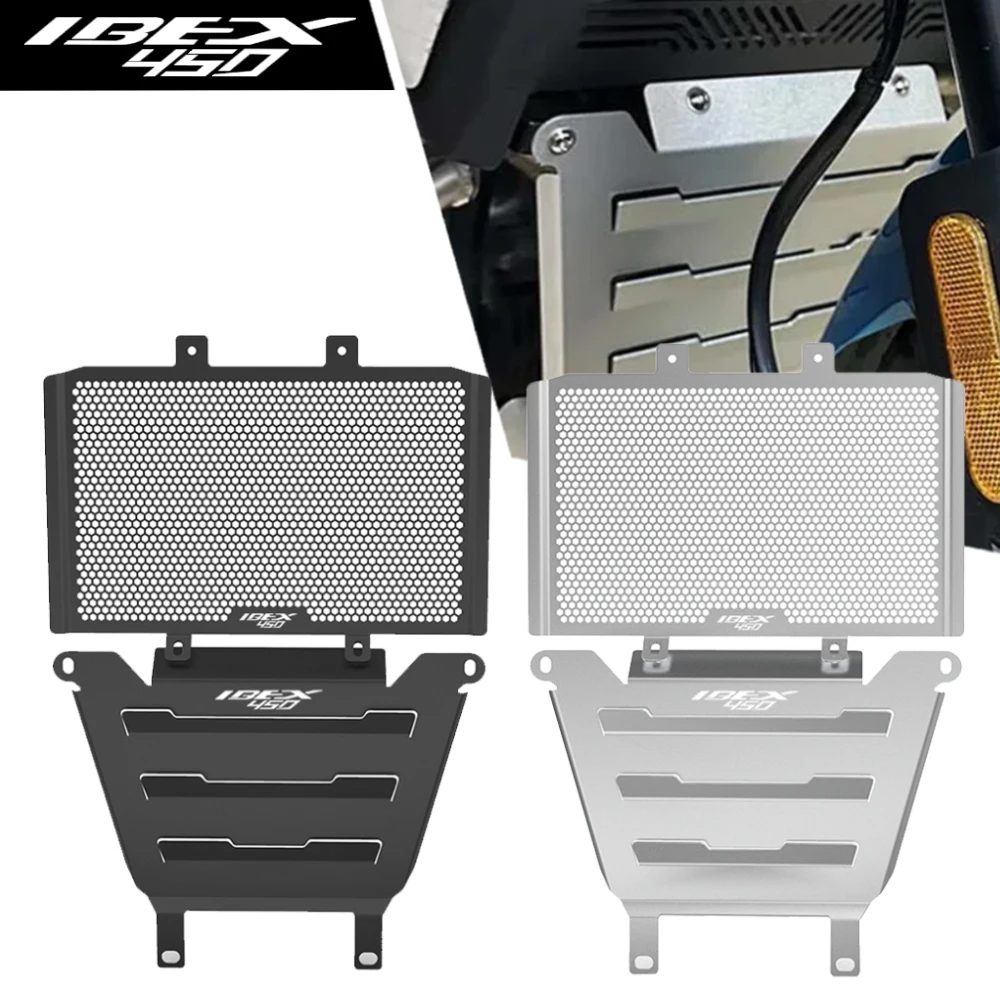 

NEW Radiator Guard For CFMOTO CF MOTO IBEX 450 ibex450 450MT 2024 2025 Engine Front Exhaust Cover Protector Crap Flap Protection