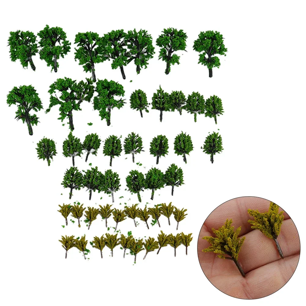 Scenery Model Trees Accessories Model Train Parts Plastic Scale Trees Wargame Diorama Green Handmade Landscape