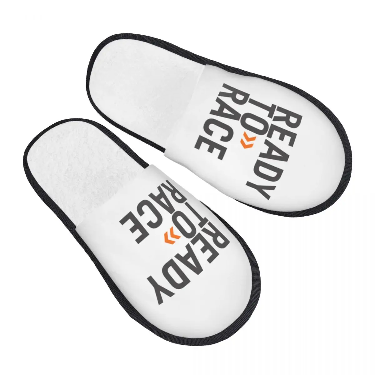 Custom Ready To Race Memory Foam Slippers Women Comfy Warm Motorcycle Rider Racing Sport House Slippers